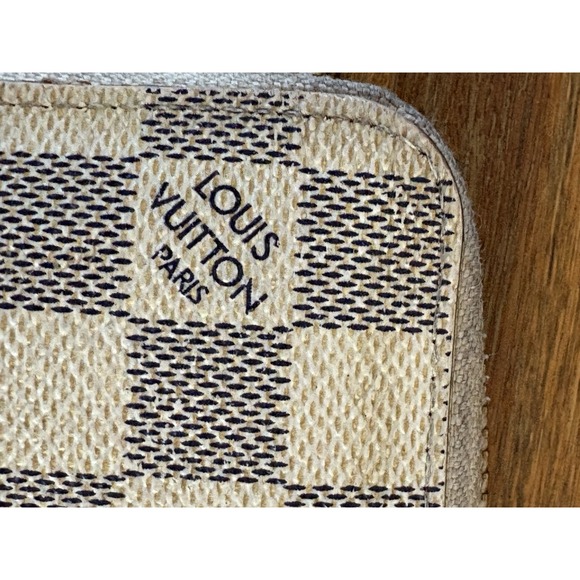 LOUIS VUITTON Damier Azur Zippy Wallet Long Wallet LV Auth VERY PRE-LOVED READ - Picture 4 of 16